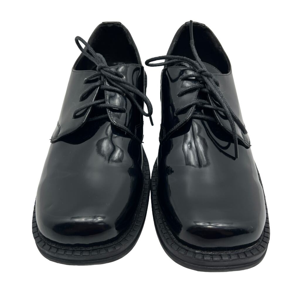 Dr Tuxedo Brent Black Upper Square Toe Derby Mens 7M Dress Shoes